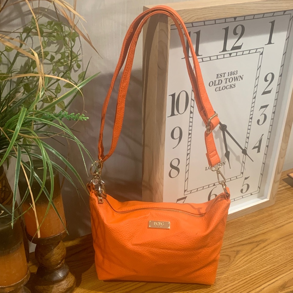BCBG Paris Vibrant Orange Shoulder Bag